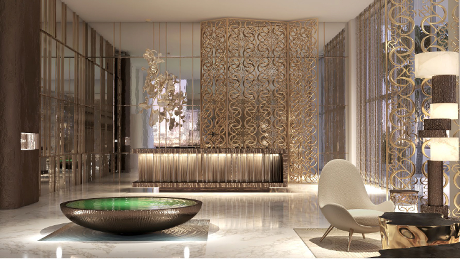 Grand bleu Tower , Beachfront apartments designed by Elie saab - Emaar
