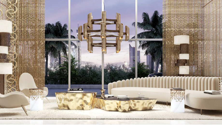 Grand bleu Tower , Beachfront apartments designed by Elie saab - Emaar