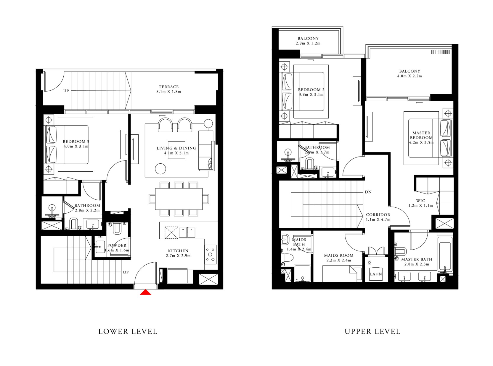Floor plan - 3 BEDROOM VILLA 3 -  BEACH ISLE BY EMAAR  - etamea.com