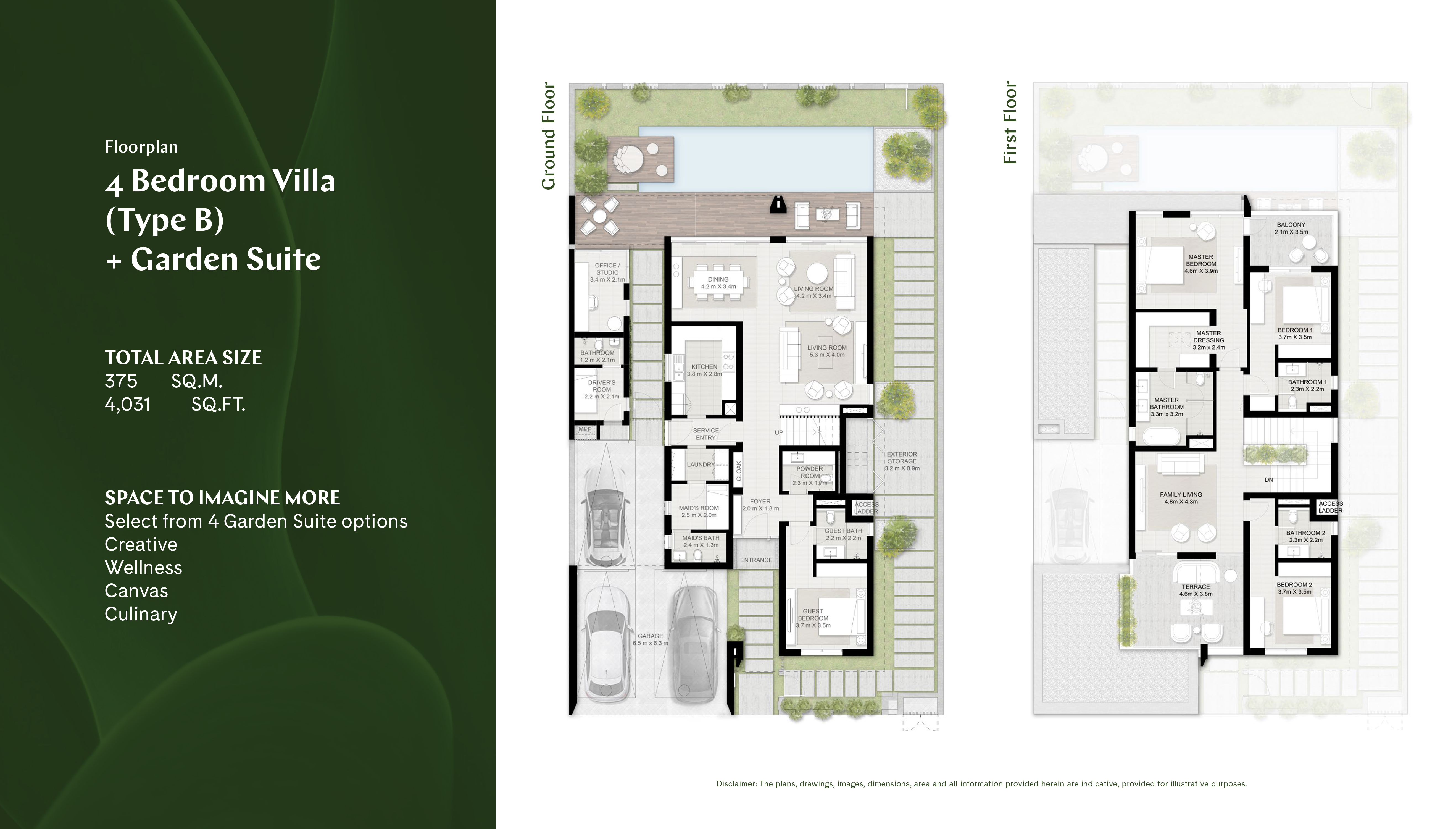 Floor plan - 4 Bed Room + Garden Suite -  Harmony II  - etamea.com
