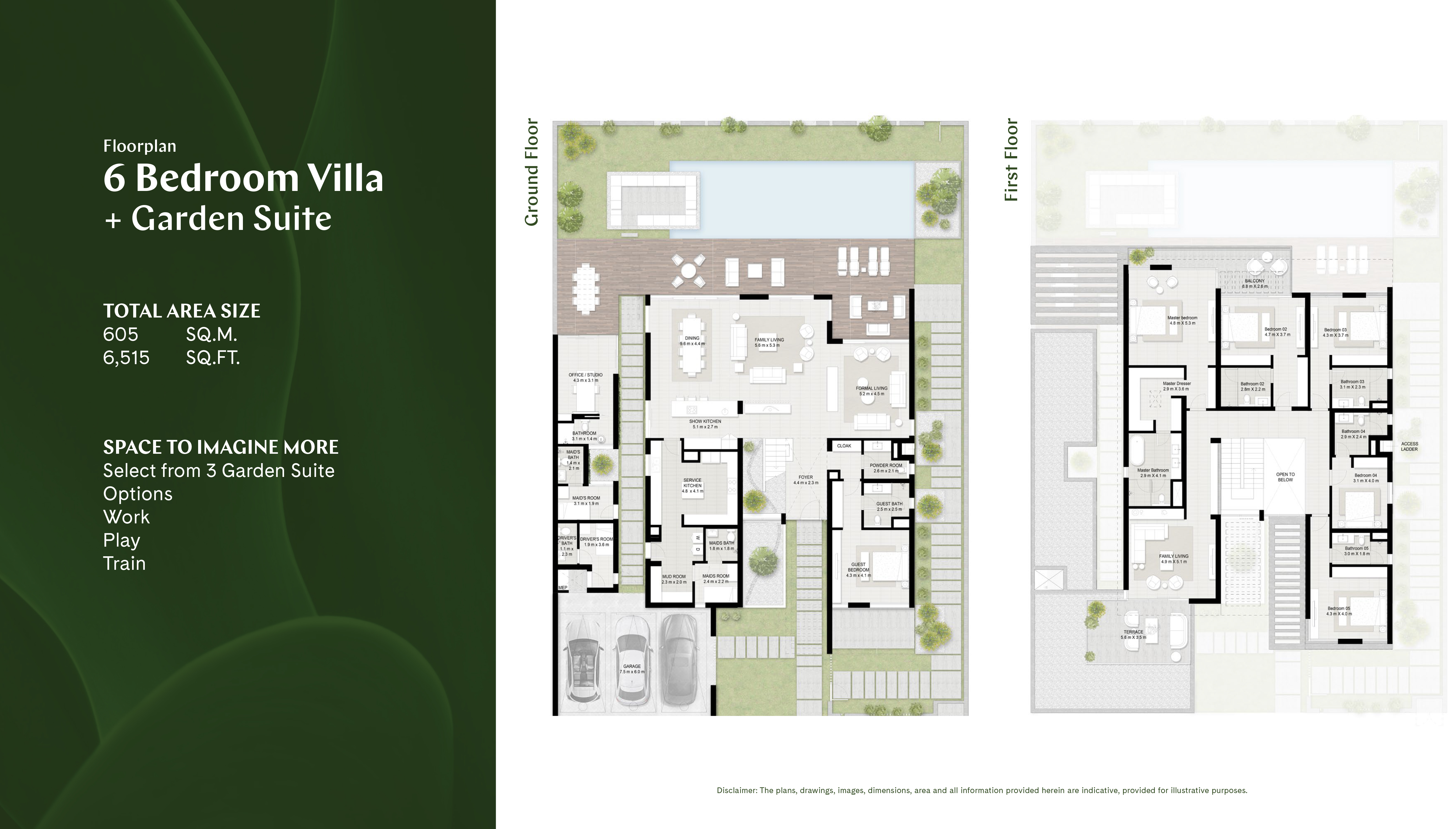 Floor plan - 6 Bed Room + Garden Suite -  Harmony II  - etamea.com